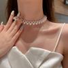 Women Necklace Adjustable Gift Versatile Charming Imitation Pearls Women Collar Necklace Jewelry Accessories