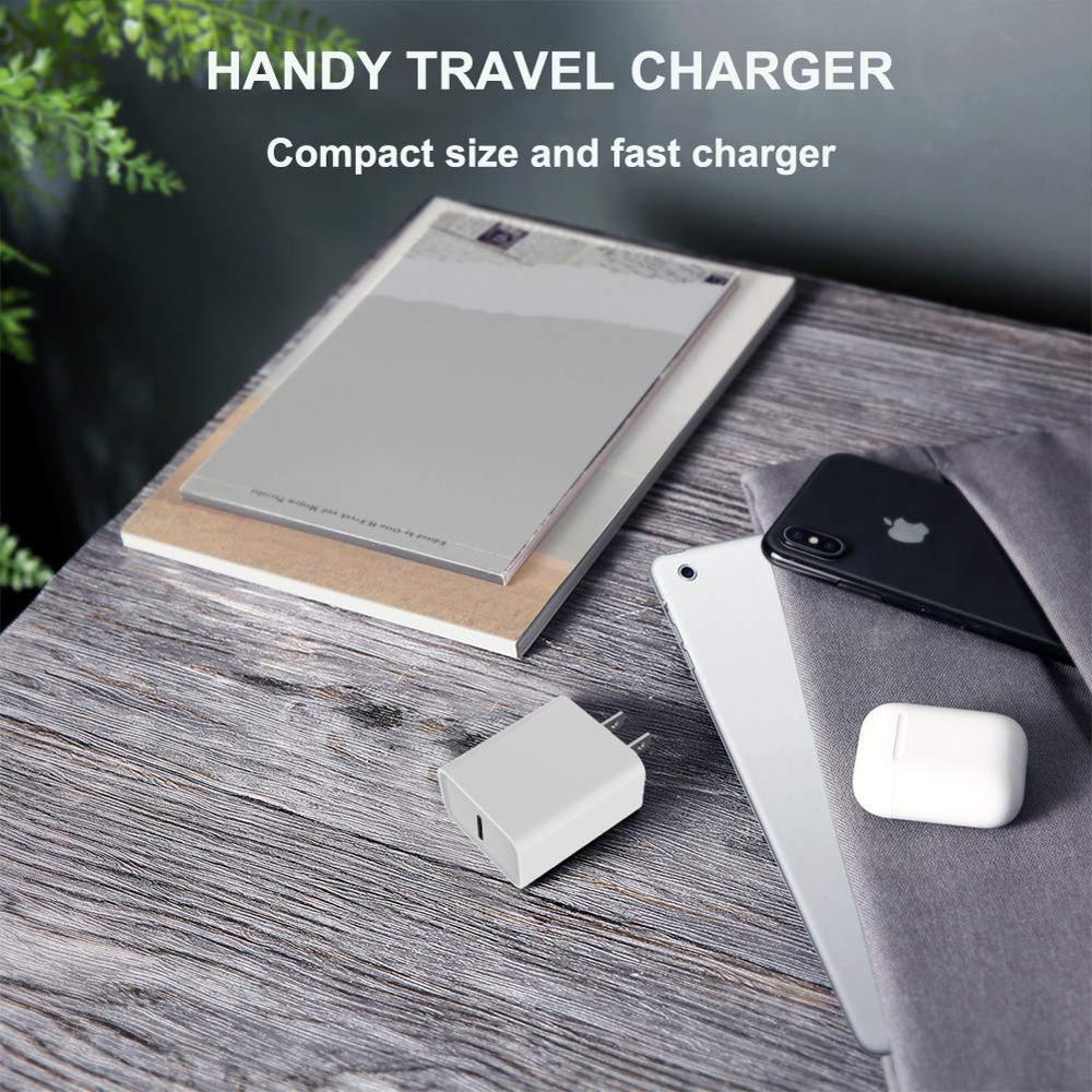 For Apple Charger 18W PD 3.0 Charger QC 4.0 3.0 USB Type C Quick Charge 4.0 For iPhone 11 12 Xs X 8 Ipad Fast Charging Power Type-C