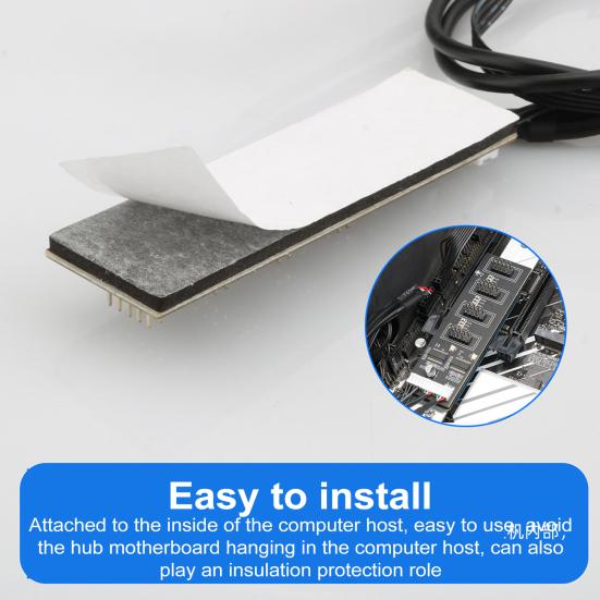 Разветвитель кабеля питания SATA с разъемом USB 2.0 на 4 разъема SATA, 9-контактный для материнской платы