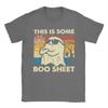 Vintage This is Some Boo Sheet Ghost Retro Funny Halloween T-Shirts Men Round Neck Cotton T Shirts  Short Sleeve Tees Clothing