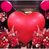 1PC Huge heart-shaped Aluminum 63 inch Foil Balloon Day Wedding Scene Birthday Anniversary Engagement Party Decoration Supplies