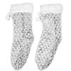 Women's Gray Sherpa Socks