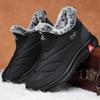 Winter Fleece-lined Thickened High-Top Snow Boots Lightweight Soft Sole Convenient One Pedal Cotton Shoes
