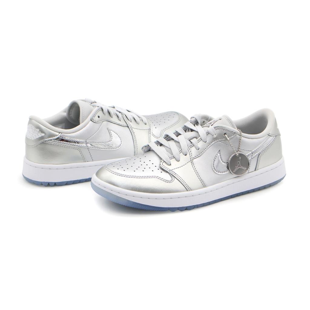 FD6848-001 Nike Air Jordan 1 Low Golf Подарок Металлический Серебристый Белый (Мужской)