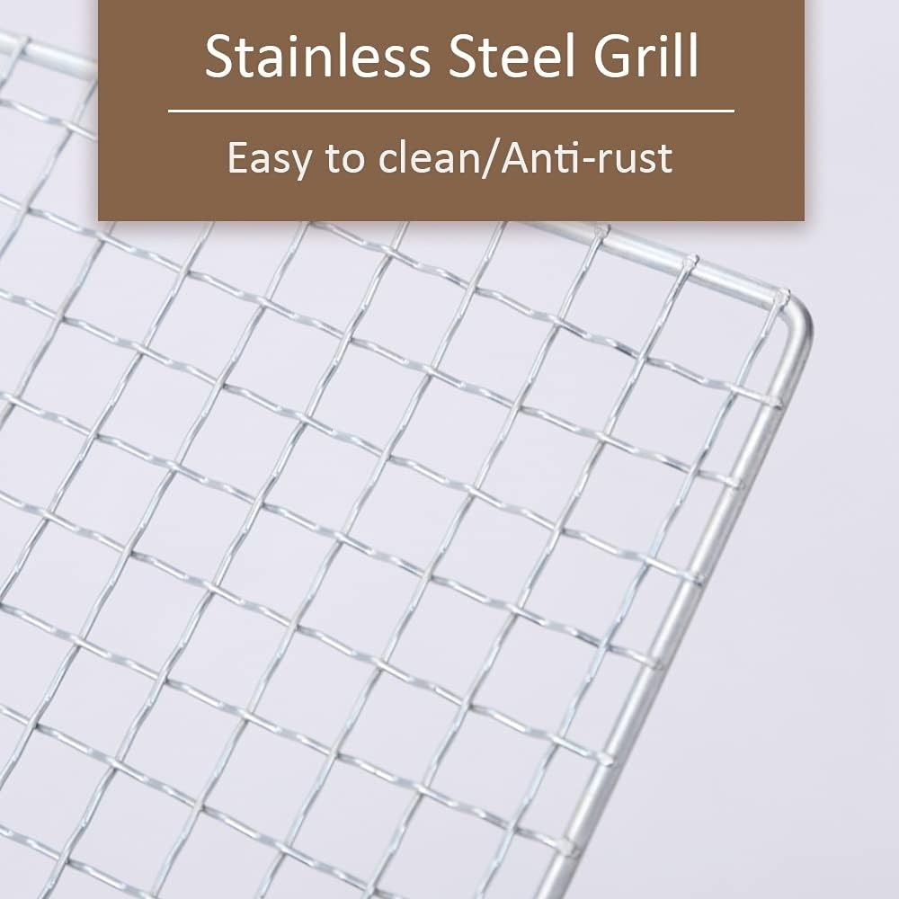 Reusable BBQ Roasting Rack Rectangular Baking Cooling Rack New Firewood Rack  Outdoor Barbeque Oven