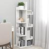 VidaXL Bookcase White 48x25.5x140 Cm Chipboard