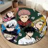 Ковер с круглым ворсом Jujutsu Kaisen Ковер для гостиной, спальни, дивана, игровой комнаты Декор Нескользящий коврик для пола
