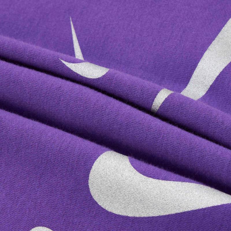 Nike Свободная толстовка с капюшоном, на флисовой подкладке, с принтом, повседневная, спортивная, с длинным рукавом, женская, Zoo Purple/Wolf Gray FB8744-599