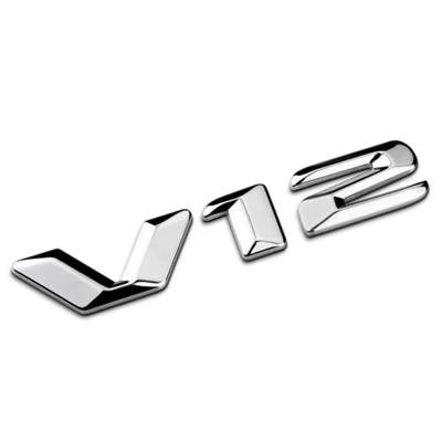 V12 3D 100% металлический ремонт автомобиля хромированный значок на крыле эмблема логотип наклейка внедорожник для B/enz S600L S600 S Class