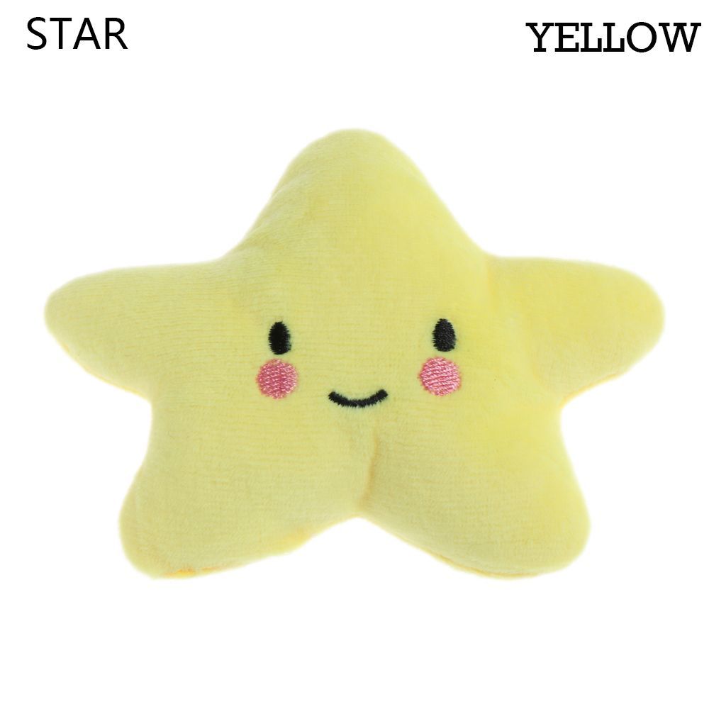 Sound Squeaker Star White Cloud Dog Chew Toys Sounding Plush Toy Cat & Dog Molar Bite Resistant