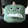 1pc Cute Cartoon Car Tissue Box Plush Napkin Holder Universal Auto Home Room Paper Case Animal Decoration Bracket
