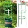 A Set of 12 Floors -Plant Support Pile Half Round Climbing Vines Stake Bonsai Fixing Rod Garden Plant Stake Holder Flower Ring Support Rack