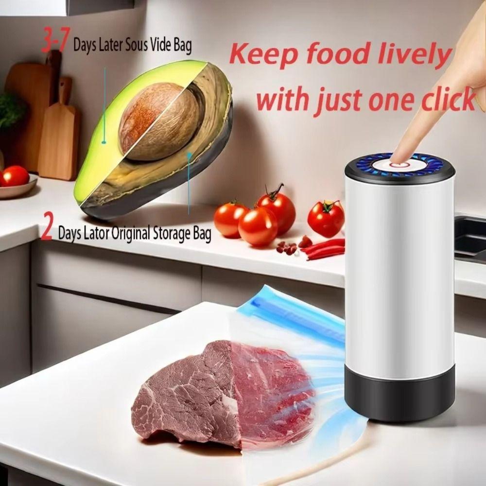 Low Noise Electric Vacuum Pump Mini Body Compressed Bag Air Pump Vacuum Bag Pump Food Preservation