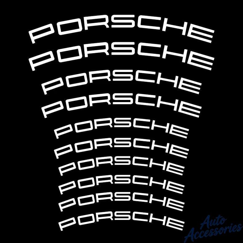 hbcr1 Car Brake Caliper Sticker High Temperature Waterproof Decal For Porsche Cayenne Panamera Macan 911 Taycan Boxster Cayman Pajun