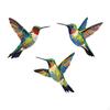 3Pcs Hummingbird Decorations Hanging Iron Decor Ornaments Metal Wall