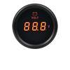 52mm Digital Voltmeter With Red Backlight Volt Meter Indicator Voltage Gauge For Marine Boat Car LED Dislay Gauge 12V 24V