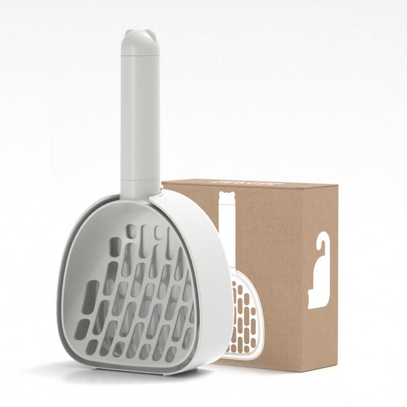 Dog Cat Litter Shovel Multifunctional Deep Large Capacity Cat Litter Scoop With Holder Pet Cleaning