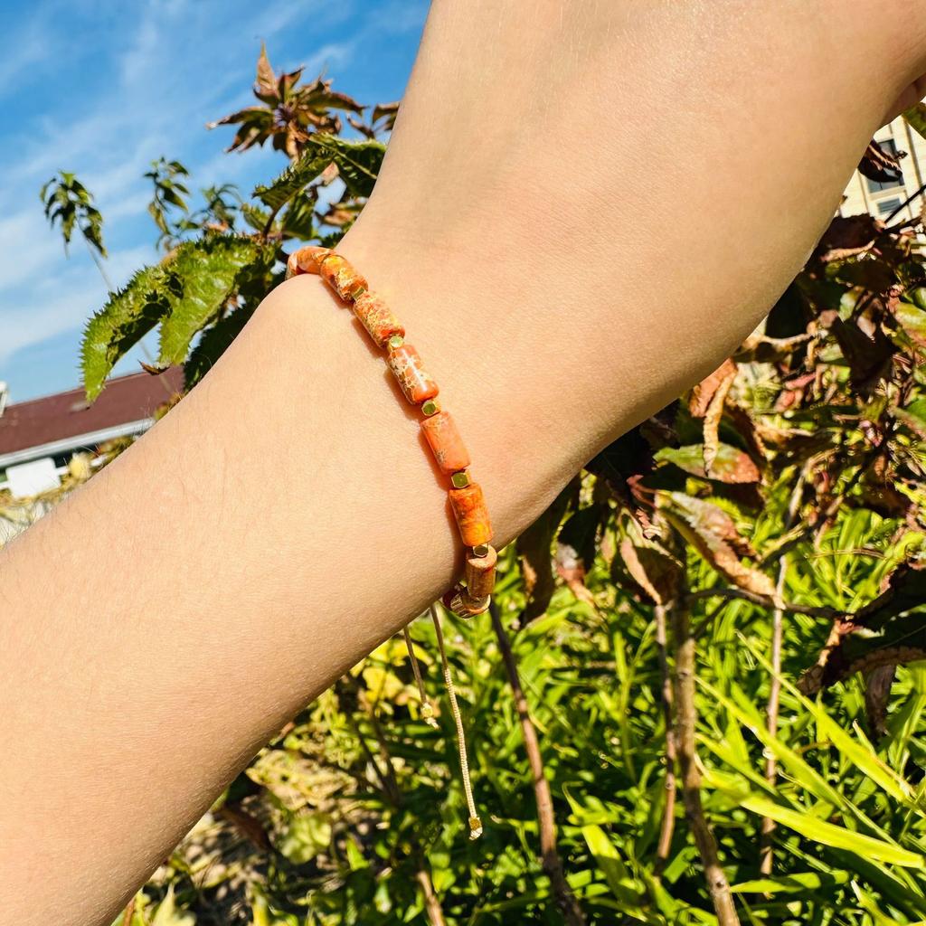 Unisex Bracelet Natural Gemstone Maanshan Turquoise Wheel Shape Smooth Cut Beads Stretchable Bracelet