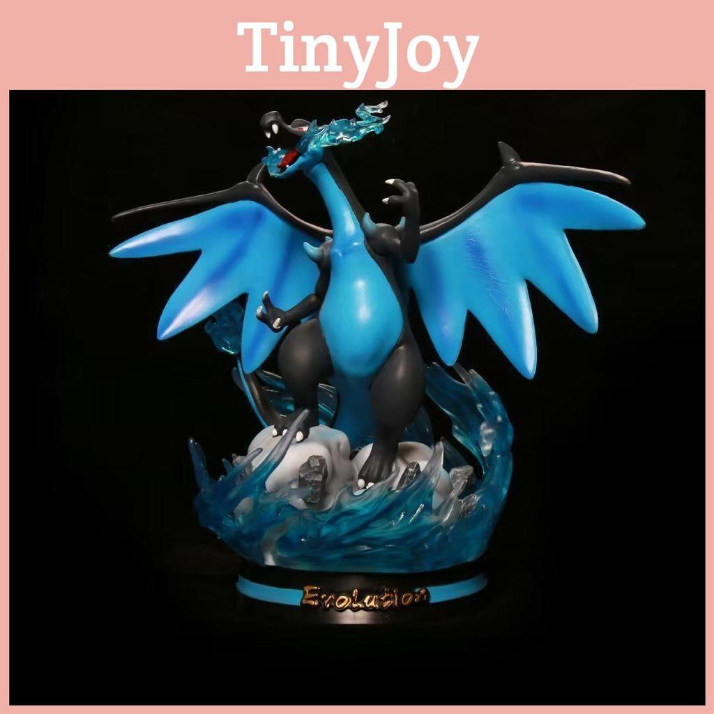 Потрясающая фигурка Мега Чаризарда в виде яйца, светящаяся в темноте, коллекционная модель аниме из ПВХ