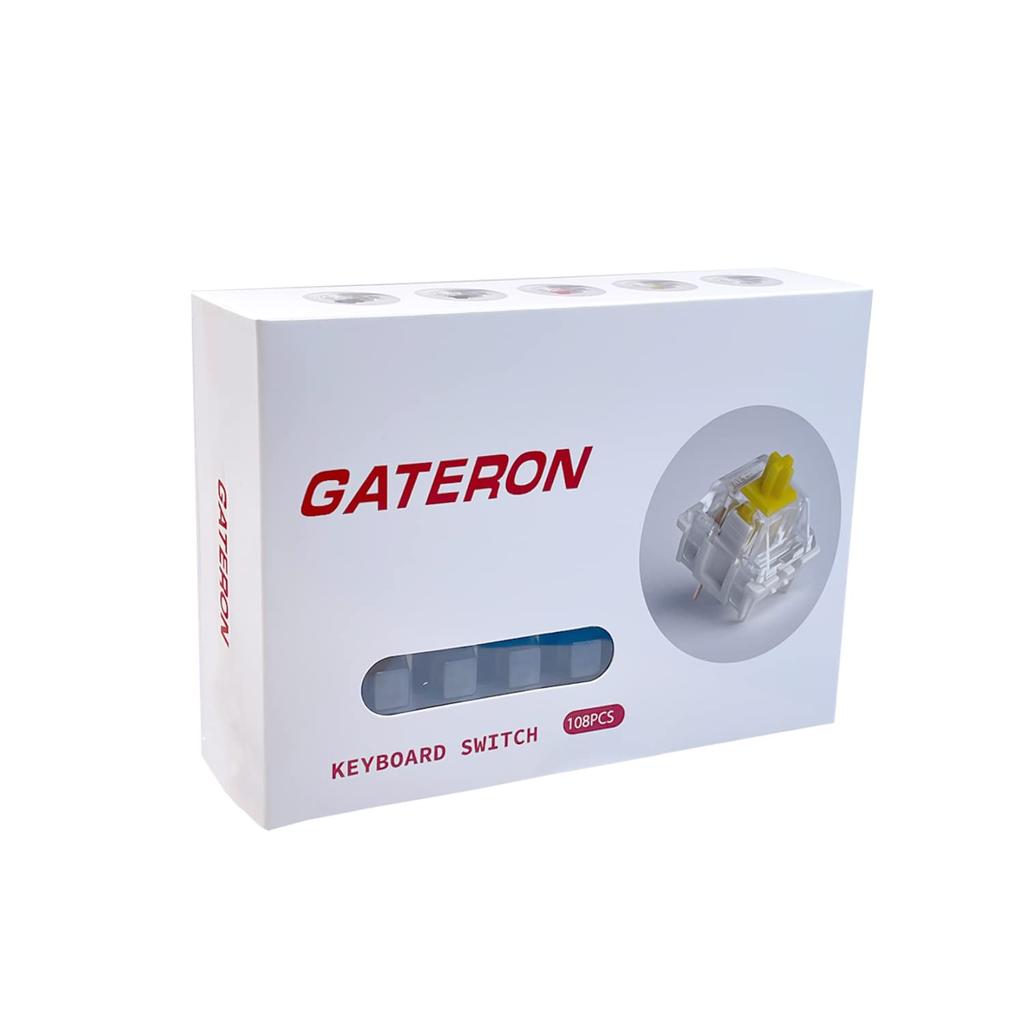 Переключатель Gateron G Silver Pro со смазкой, 3-контактный RGB SMD, линейный пылезащитный однопружинный переключатель для игровой механической клавиатуры Pro Silver 3.0 (108 штук,