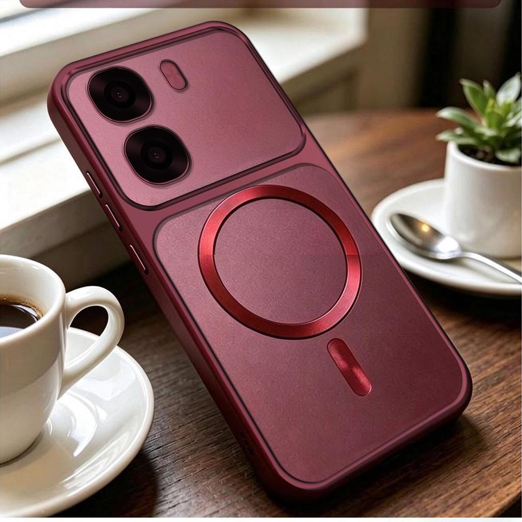 CD Texture Magnetic Ring Casing for OPPO A6x 4G/5G A6t Pro A6 A6k Metallic Finish Shockproof Case Cover