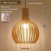 Дзен Японский Деревянный Подвесной Светильник для Чайных Комнат, Ресторанов, Спален и Гостиных