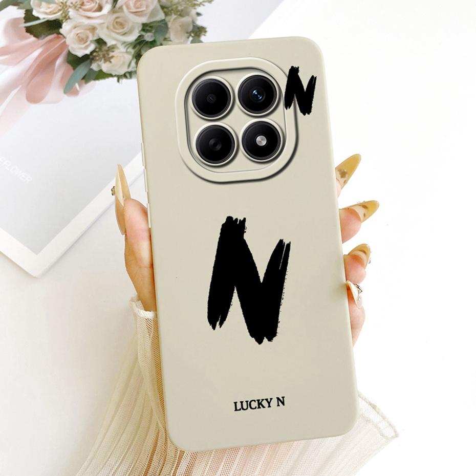 Fashion Letter Phone Case For Xiaomi Redmi Note 15 5G / Note 15 Pro 4G Soft Silicone Cases For Redmi Note15 15Pro Covers Bumpers