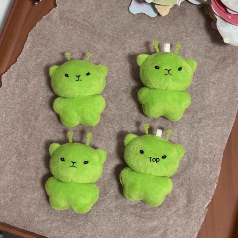 Мягкая игрушка-кот-инопланетянин, мультяшный брелок-игрушка, креативный аксессуар для рюкзака в стиле «уродливый-милый», подвеска, подарок для вечеринки.