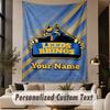 Custom Text Tapestry Leeds Rhinos Print Wall Tapestry Indoor Living Room Wall Decor