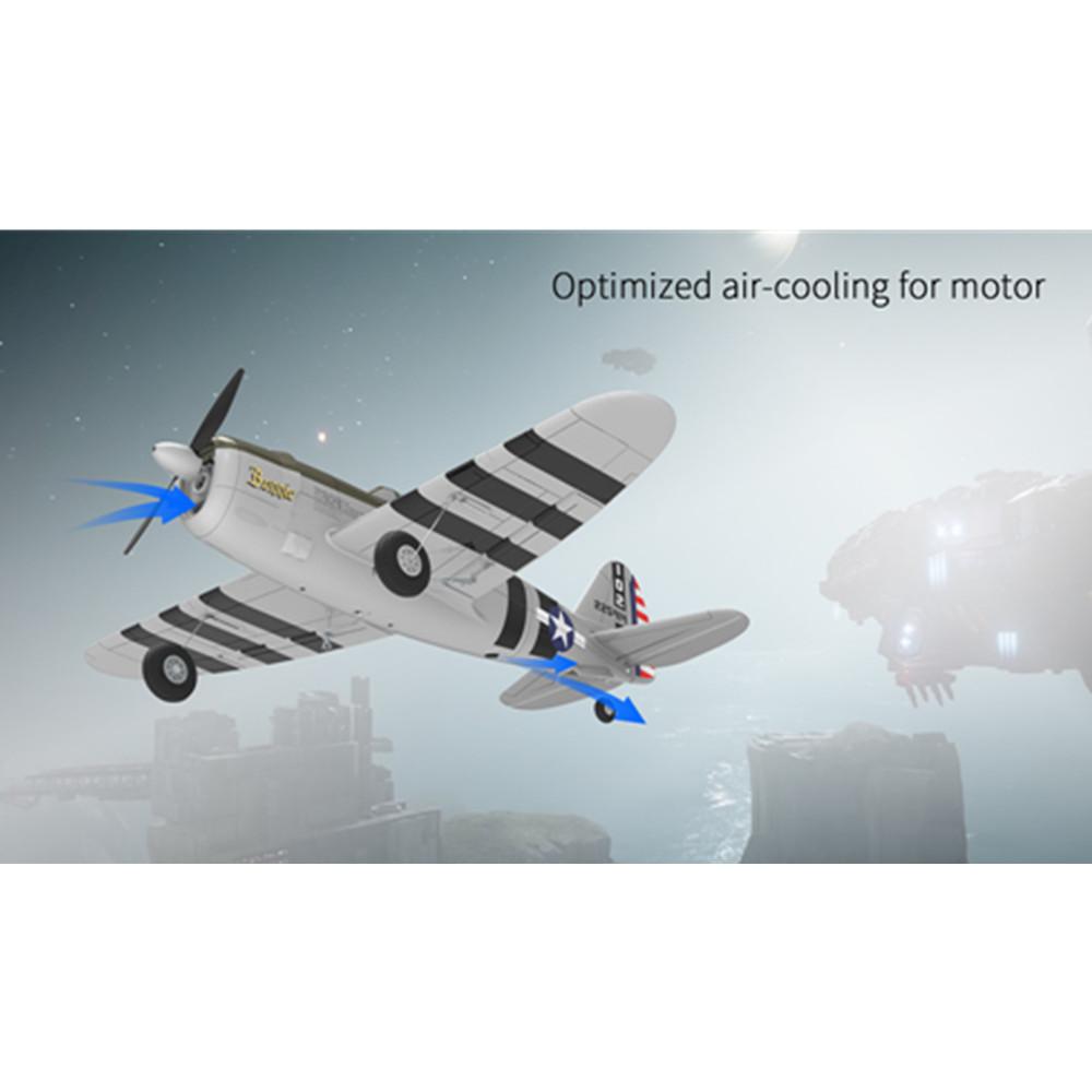 Eachine Mini P-47 Razorback Bonnie Warbird EPP 500mm Wingspan RTF 2.4G 6-Axis Gyro Stabilizer RC High Scale Airplane Fixed Wing with Flight Controller