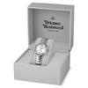VIVIENNE WESTWOOD Кварцевые часы Ремешок из нержавеющей стали 28*32 мм Серебристый циферблат Сатурн в 12 часов Женские часы DWVV314SLSL