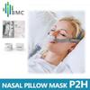 BMC P2H Nasal Pillow CPAP Mask Silicone SML Size  All In Sleep Mask For Snoring And Apnea Treatment With Belt