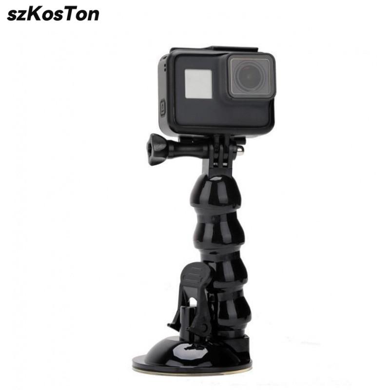 Suction Cup Car Mount for GoPro 13 12 11 10 Insta360 X4 GO 3 ACE PRO Xiaomi Yi SJcam SJ4000 AKASO EKEN Action Camera Accessories