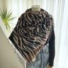 Autumn and Winter Imitation Cashmere Scarf Women's New Color Matching Printing Shawl Versatile Warm Scarf