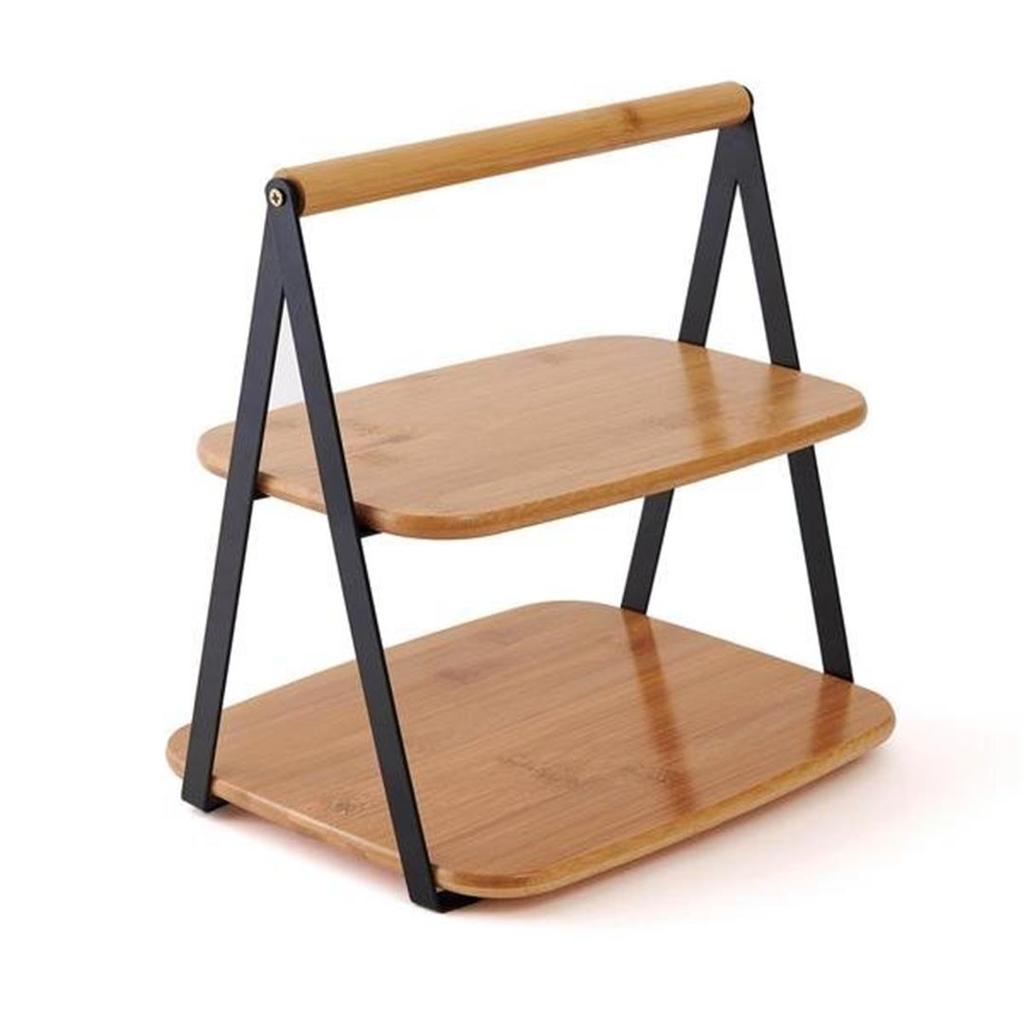 Презентационный стеллаж Mien Bamboo 2 уровня Bamboo 27x28 см