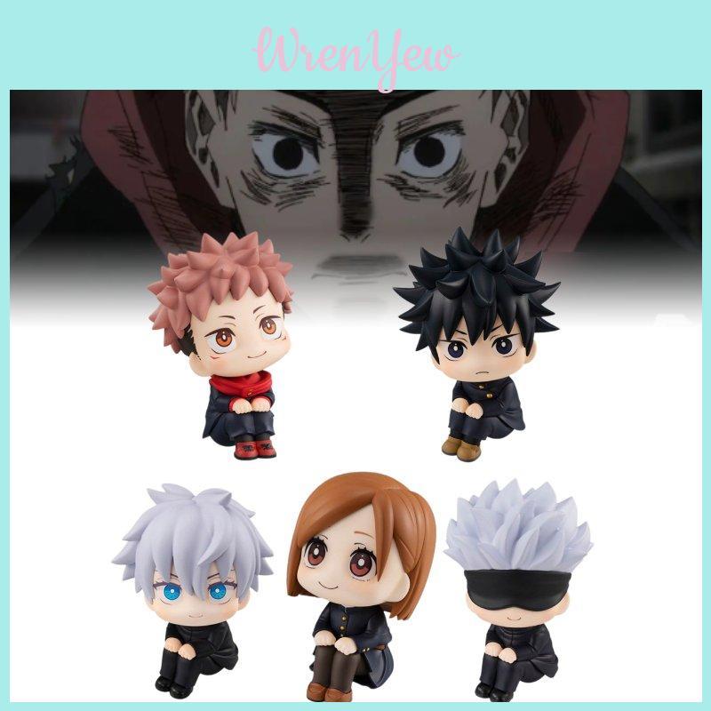 Q Версия Коллекционная сидячая фигурка Jujutsu Kaisen ПВХ модель 8 см с персонажами
