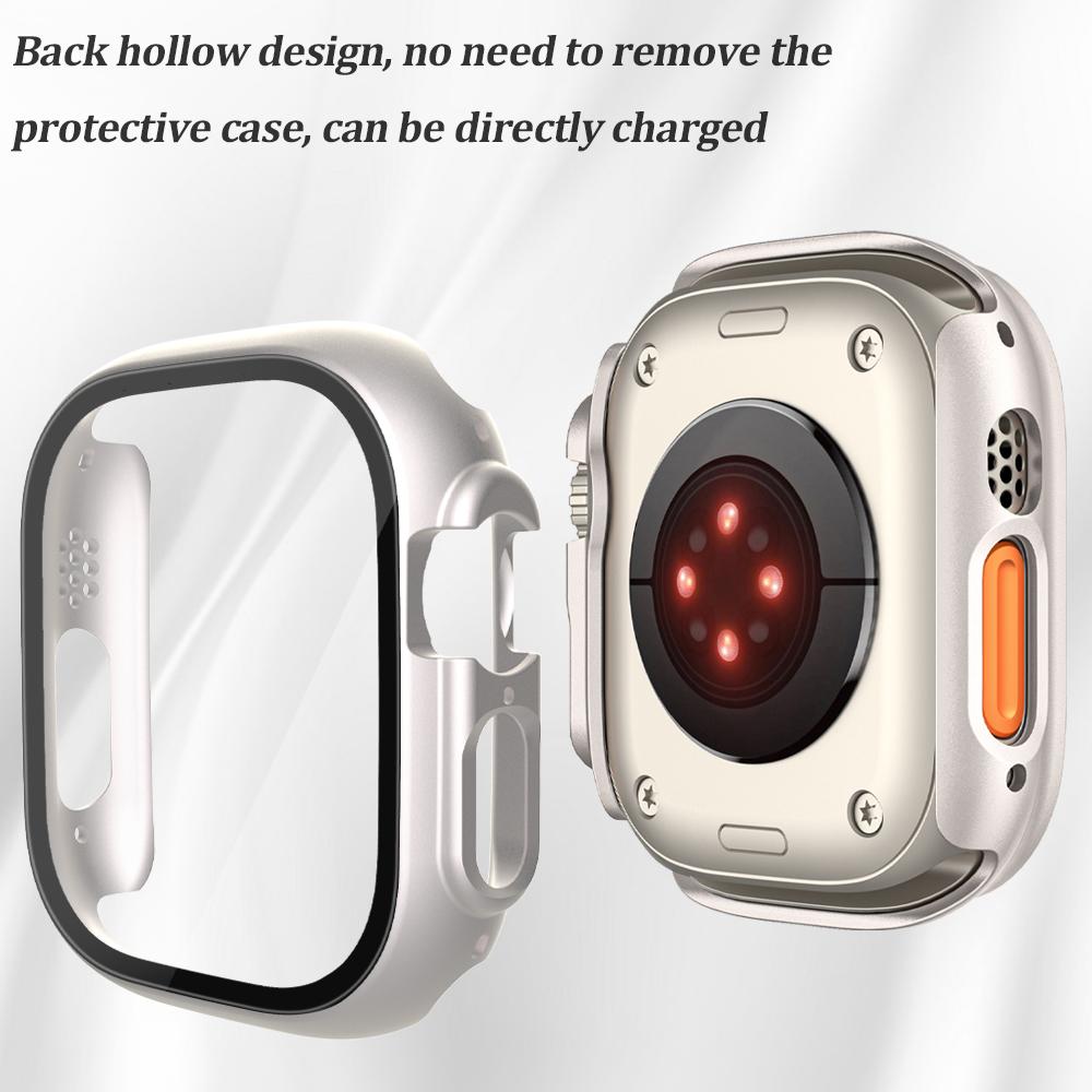Стекло+Чехол для Apple Watch Series 7/8/9 41мм 45мм Защитное стекло для экрана 44мм40мм Бампер для iWatch Ultra/Ultra2 49мм Защитный чехол