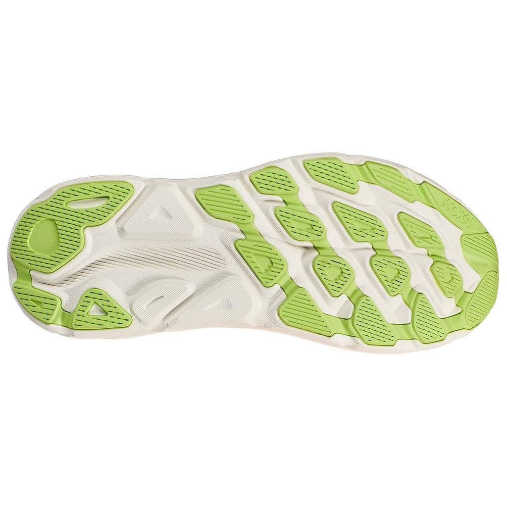 HOKA Clifton 9 2E Wide Solar Flare Lettuce Men Sneakers Orange 1132210-SLRL