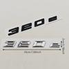 AAAOQ1 3D ABS Chrome Car Letters Logo 320e Rear Trunk Badge Emblem Sticker For BMW 3 Series EV 320e Auto Tail Marking Accessories