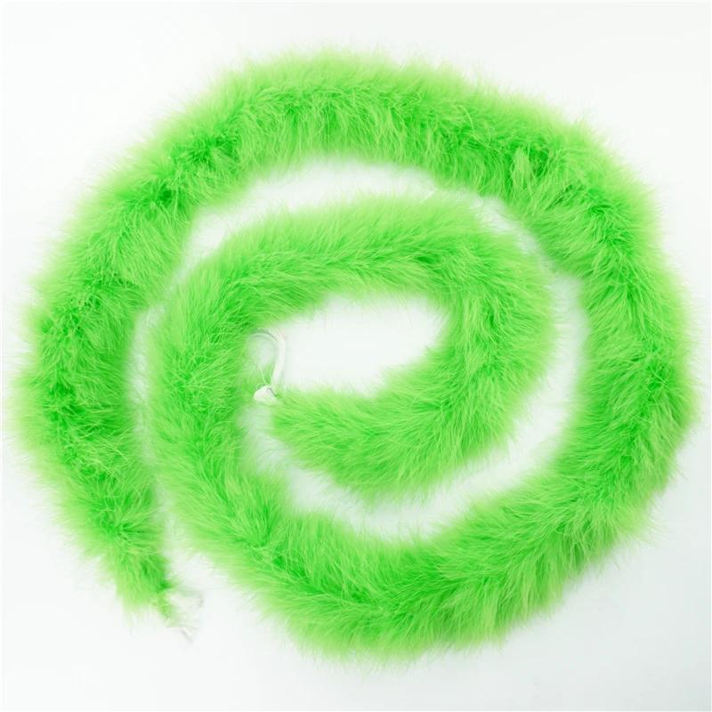2Meters Turkey Feathers Boa Thick 50Grams Feather for Crafts Needlework Fringe Trim Boas Strip Carnival Wedding Decoration Decor