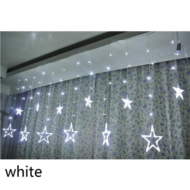 Стробоскоп Рождественские звезды Декоративная гирлянда для рождественских свадебных новогодних украшений