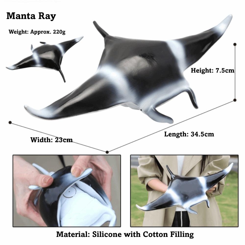 Large Size Ocean Animals Action Figures Great White Shark Model Ocean Animal Simulation