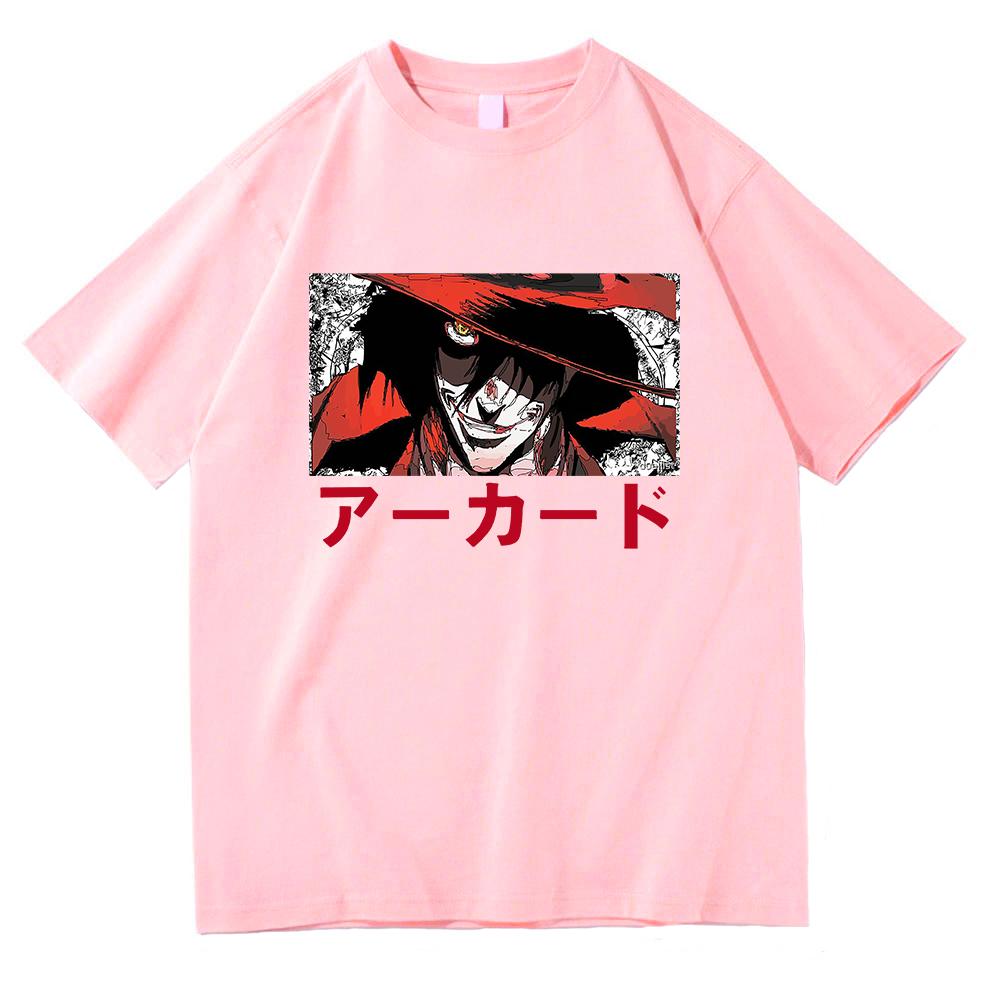 Футболка Hellsing Ultimate унисекс Harajuku Эстетическая футболка Alucard Eyes унисекс аниме Unisexga высокое качество ретро хлопковая футболка с песком