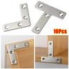 10 шт. 40/50/60/80 мм Угловой кронштейн 90° Прямой угол T-образный L-образный Соединительная пластина Фиксированный Уголок из нержавеющей стали