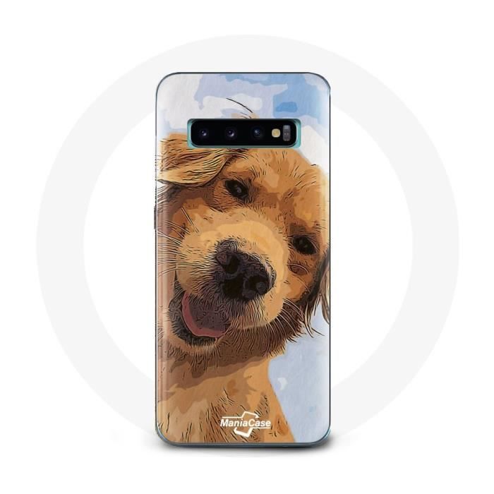 Coque pour Samsung Galaxy S10 Edge Golden retriever Race de chiens