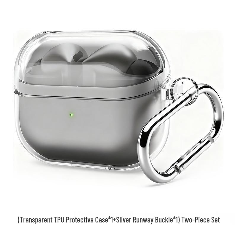 Прозрачный защитный чехол из ТПУ для наушников Samsung Galaxy Buds3/3Pro, устойчивый к падениям