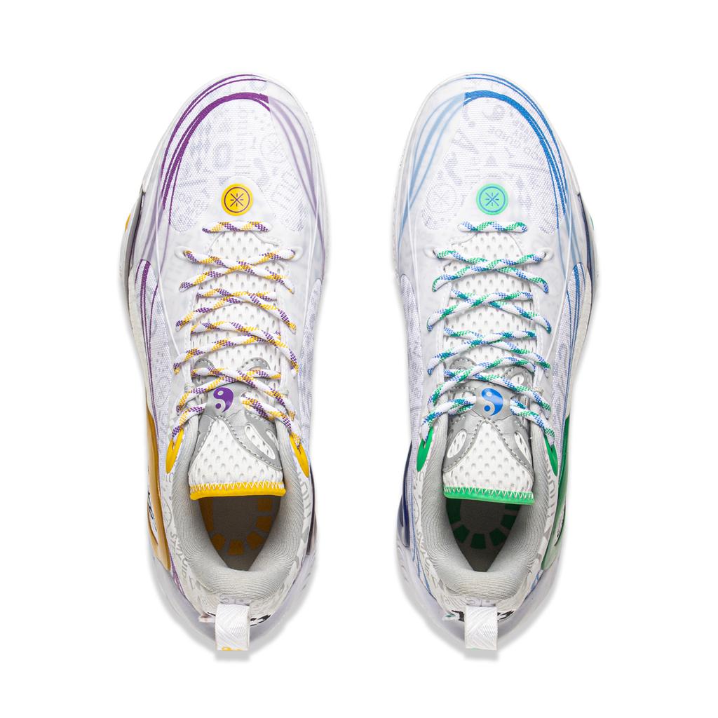 Баскетбольные кроссовки Li Ning DLO1 Мужские Низкие Стандартные Белый/Микрокристаллический Серый ABPV009-12
