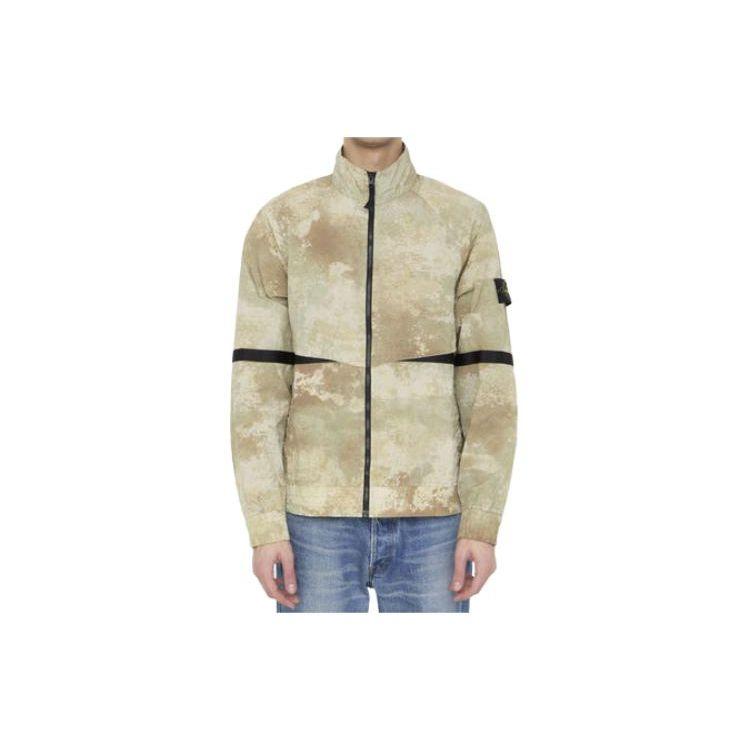 STONE ISLAND Толстовка Куртка Жакет Натуральный Бежевый Мужской Уличный стиль 8015661E1-V0091