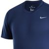 Nike Dri-Fit Logo Crew Neck Удобная быстросохнущая повседневная футболка с коротким рукавом для мужчин, университетские топы, темно-синие, прохладно-серые, HF0507-419
