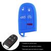 Силиконовый чехол для автомобильного ключа для Jeep Grand Cherokee Dodge JCUV Dart Journey Chrysler 300C Fiat 5-кнопочный пульт